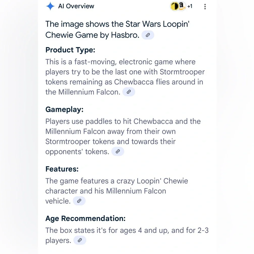 Rare Star Wars Game Loopin' Chewie Hasbro Disney Chewbacca Stormtroopers Games